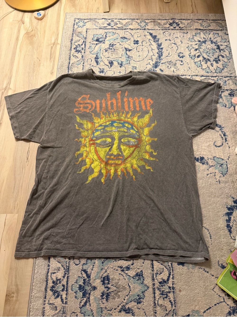 Sublime Men's Charcoal Sun Graphic Tee